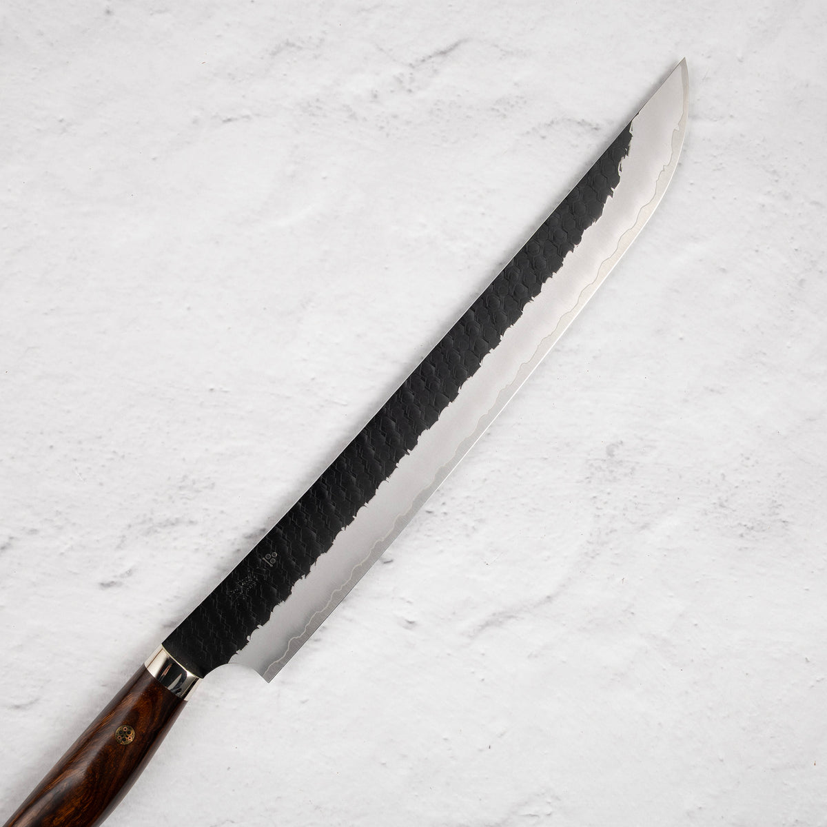Nigara SG2 Kurouchi Tsuchime Sujihiki 300mm Western Ironwood