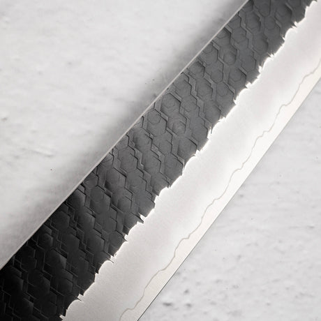 Nigara SG2 Kurouchi Tsuchime Sujihiki 300mm Western Ironwood
