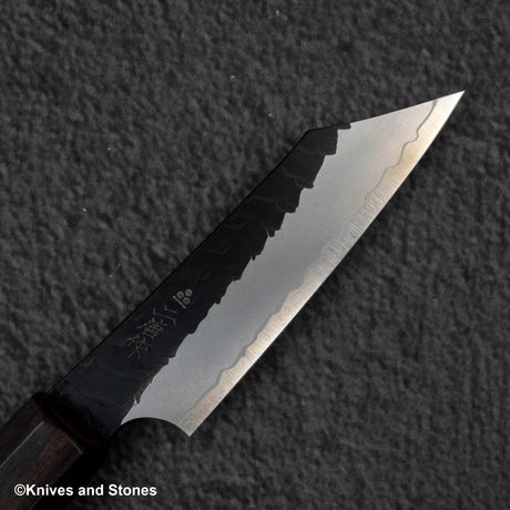 Nigara SG2 Kurouchi Tsuchime K tip Paring Knife 90mm