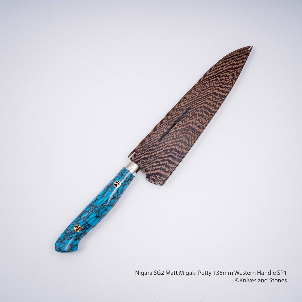 Nigara SG2 Matt Migaki Tsuchime Petty 150mm Western Handle SP1