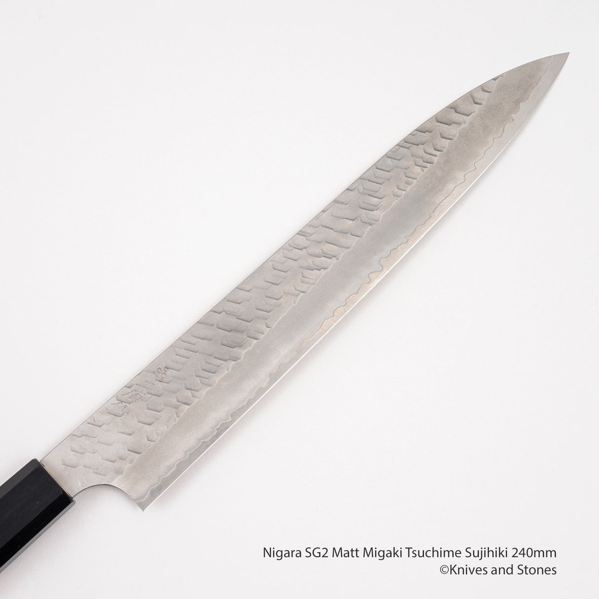 Nigara SG2 Matt Migaki Tsuchime Sujihiki 240mm