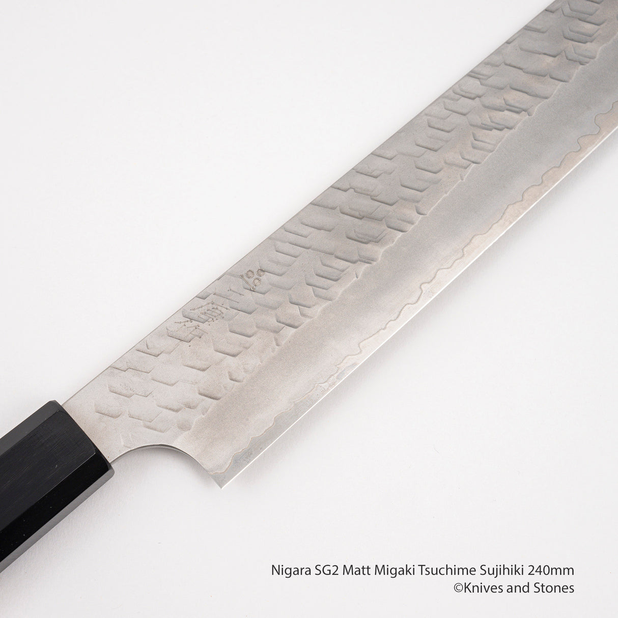 Nigara SG2 Matt Migaki Tsuchime Sujihiki 240mm