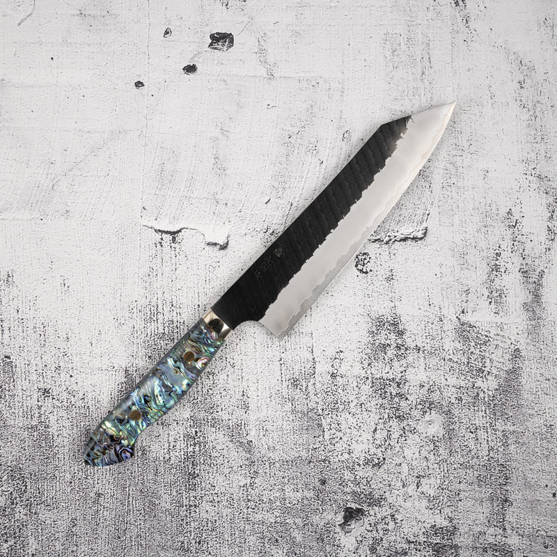 Nigara SG2 Mother-of-pearl K-tip Gyuto 210mm Kurouchi Tsuchime