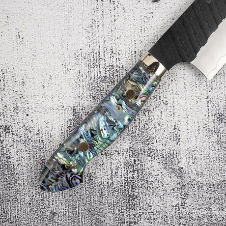 Nigara SG2 Mother-of-pearl K-tip Gyuto 210mm Kurouchi Tsuchime