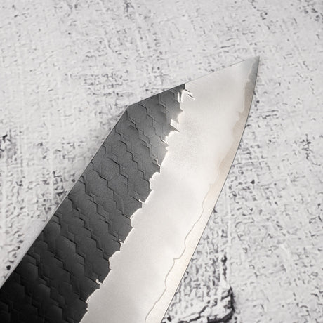 Nigara SG2 Mother-of-pearl K-tip Gyuto 210mm Kurouchi Tsuchime