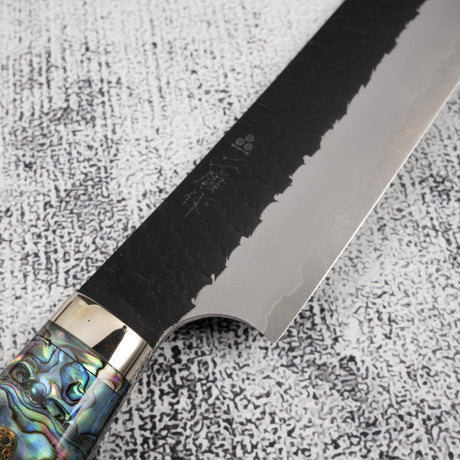 Nigara SG2 Mother-of-pearl Sakimaru Sujihiki 300mm Kurouchi Tsuchime