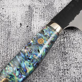 Nigara SG2 Mother-of-pearl Sakimaru Sujihiki 300mm Kurouchi Tsuchime