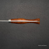 Nigara Anmon (暗紋) SG2 Raindrop Damascus Gyuto 210mm Amboyna Western Handle
