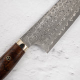 Nigara Anmon (暗紋) SG2 Raindrop Damascus Gyuto 210mm Western Ironwood