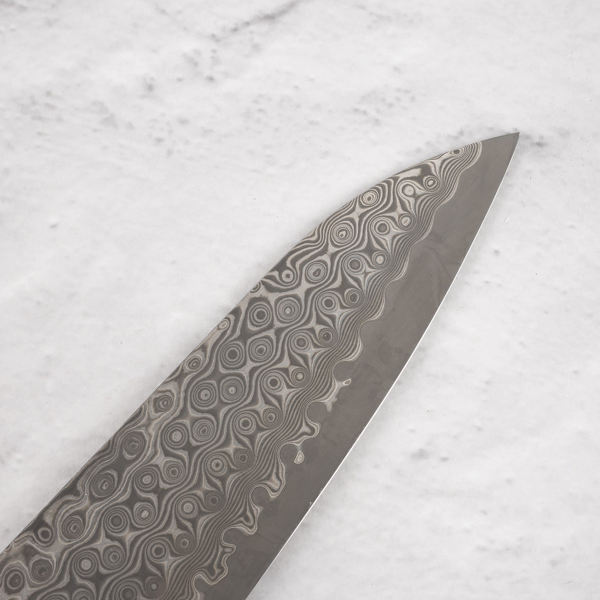 Nigara Anmon (暗紋) SG2 Raindrop Damascus Gyuto 210mm Western Ironwood