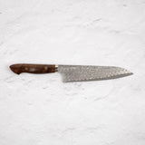 Nigara Anmon (暗紋) SG2 Raindrop Damascus Gyuto 210mm Western Ironwood