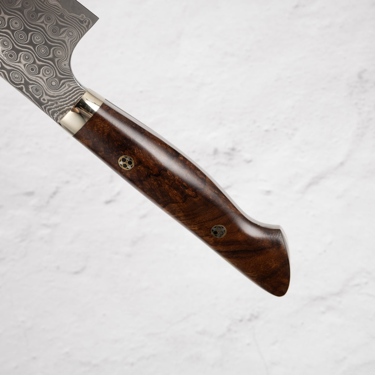 Nigara Anmon (暗紋) SG2 Raindrop Damascus Gyuto 210mm Western Ironwood