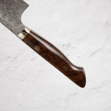 Nigara Anmon (暗紋) SG2 Raindrop Damascus Gyuto 210mm Western Ironwood