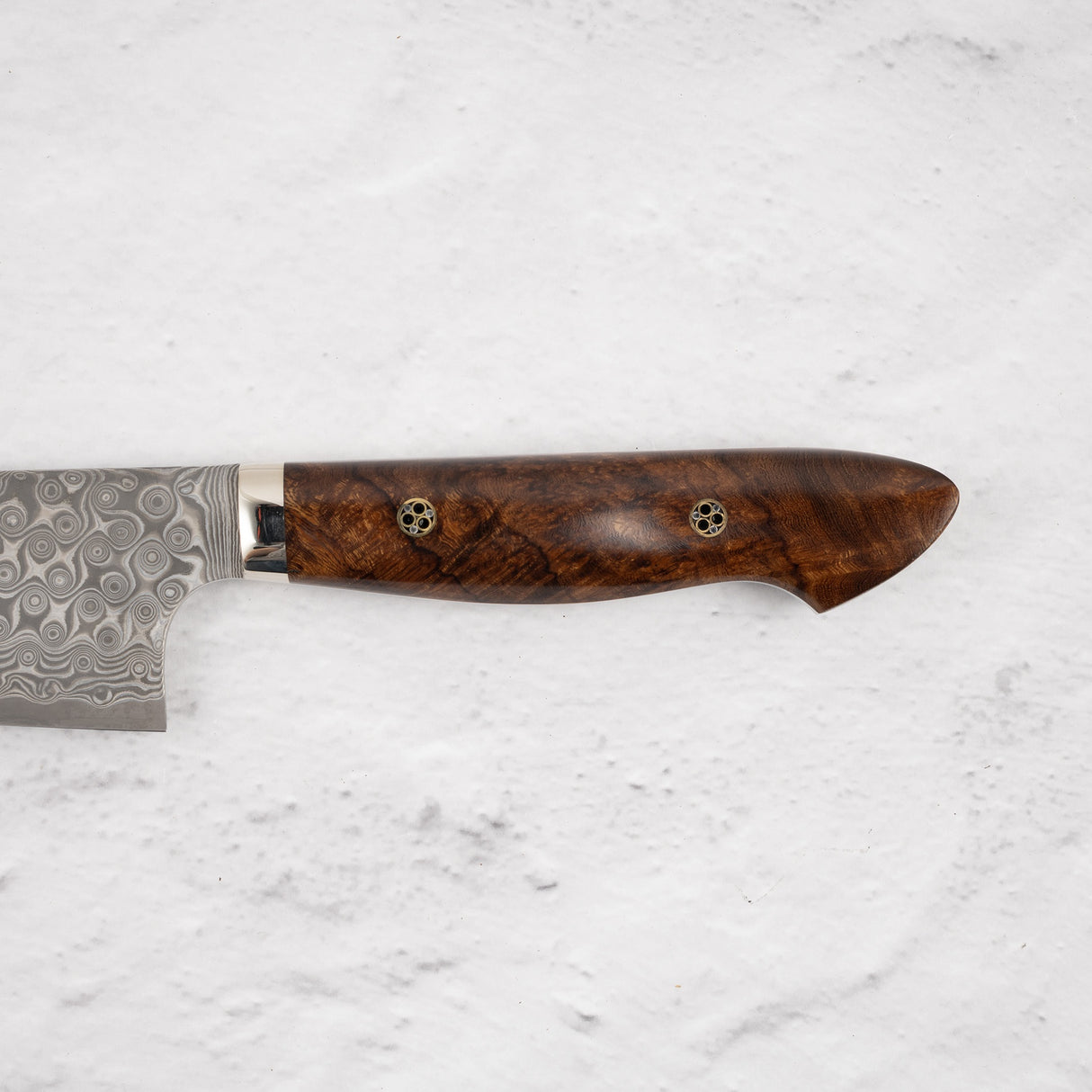 Nigara Anmon (暗紋) SG2 Raindrop Damascus Gyuto 210mm Western Ironwood