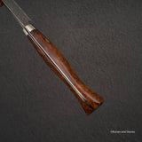 Nigara Anmon (暗紋) SG2 Raindrop Damascus K-tip Petty 150mm Amboyna Burl Western