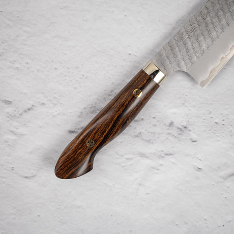 Nigara SG2 Tsuchime Matt Migaki Bunka 180mm Western Ironwood