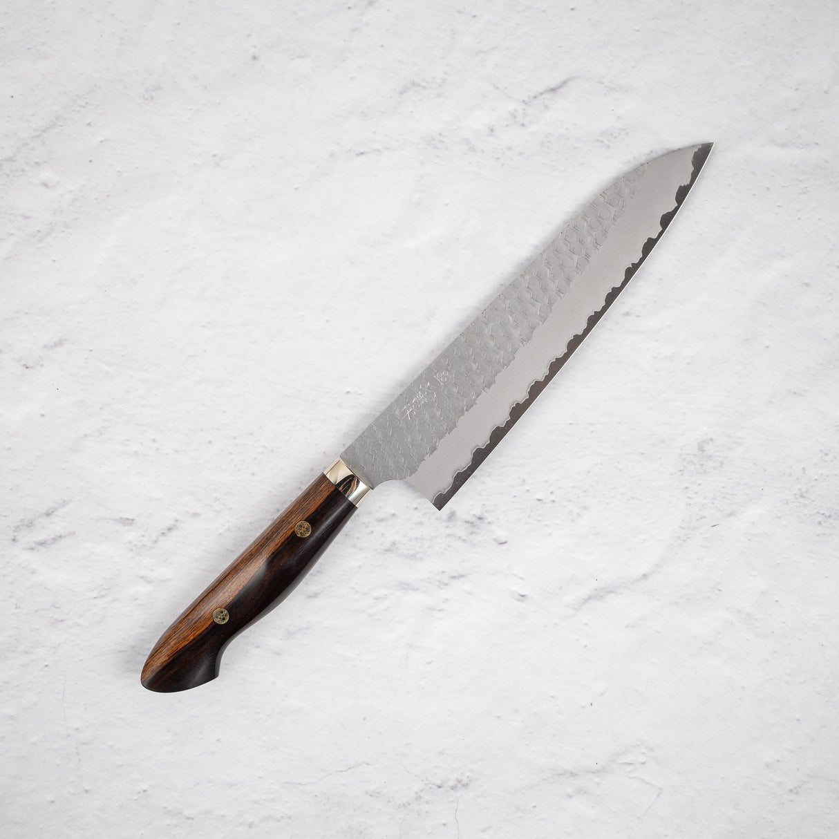 Nigara SG2 Tsuchime Matt Migaki Gyuto 210mm Western Ironwood