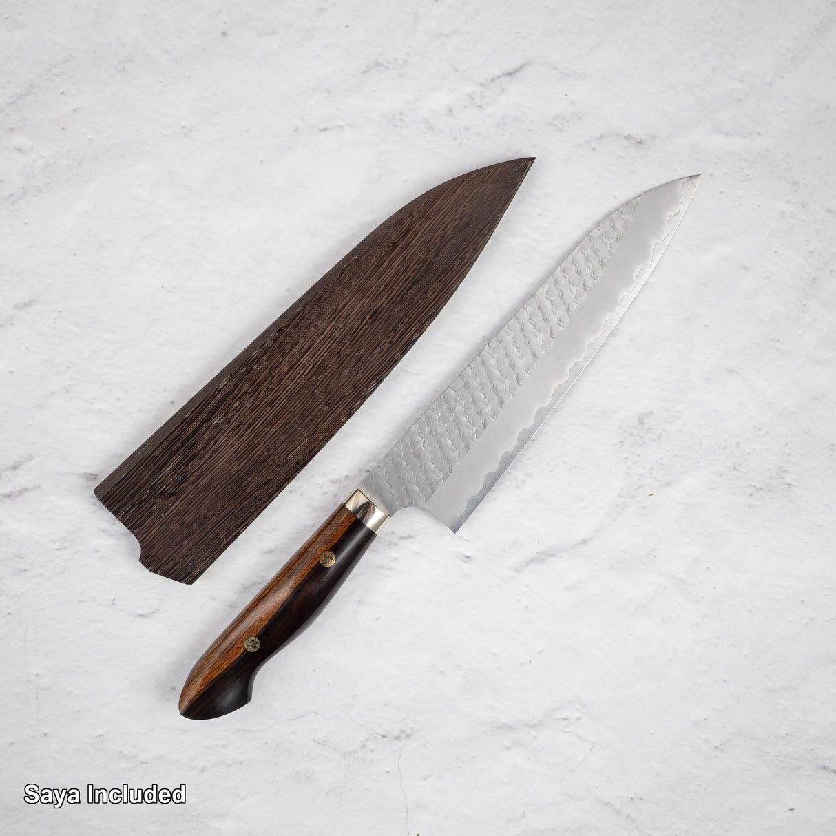 Nigara SG2 Tsuchime Matt Migaki Gyuto 210mm Western Ironwood