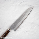 Nigara SG2 Tsuchime Matt Migaki Gyuto 240mm Western Ironwood with Saya