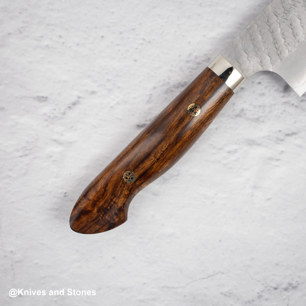 Nigara SG2 Tsuchime Matt Migaki K-tip Gyuto 210mm Western Ironwood