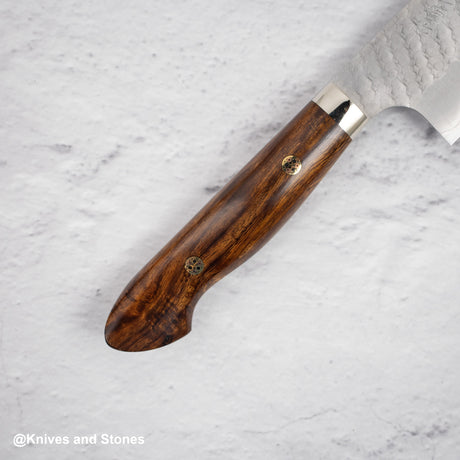 Nigara SG2 Tsuchime Matt Migaki K-tip Gyuto 210mm Western Ironwood