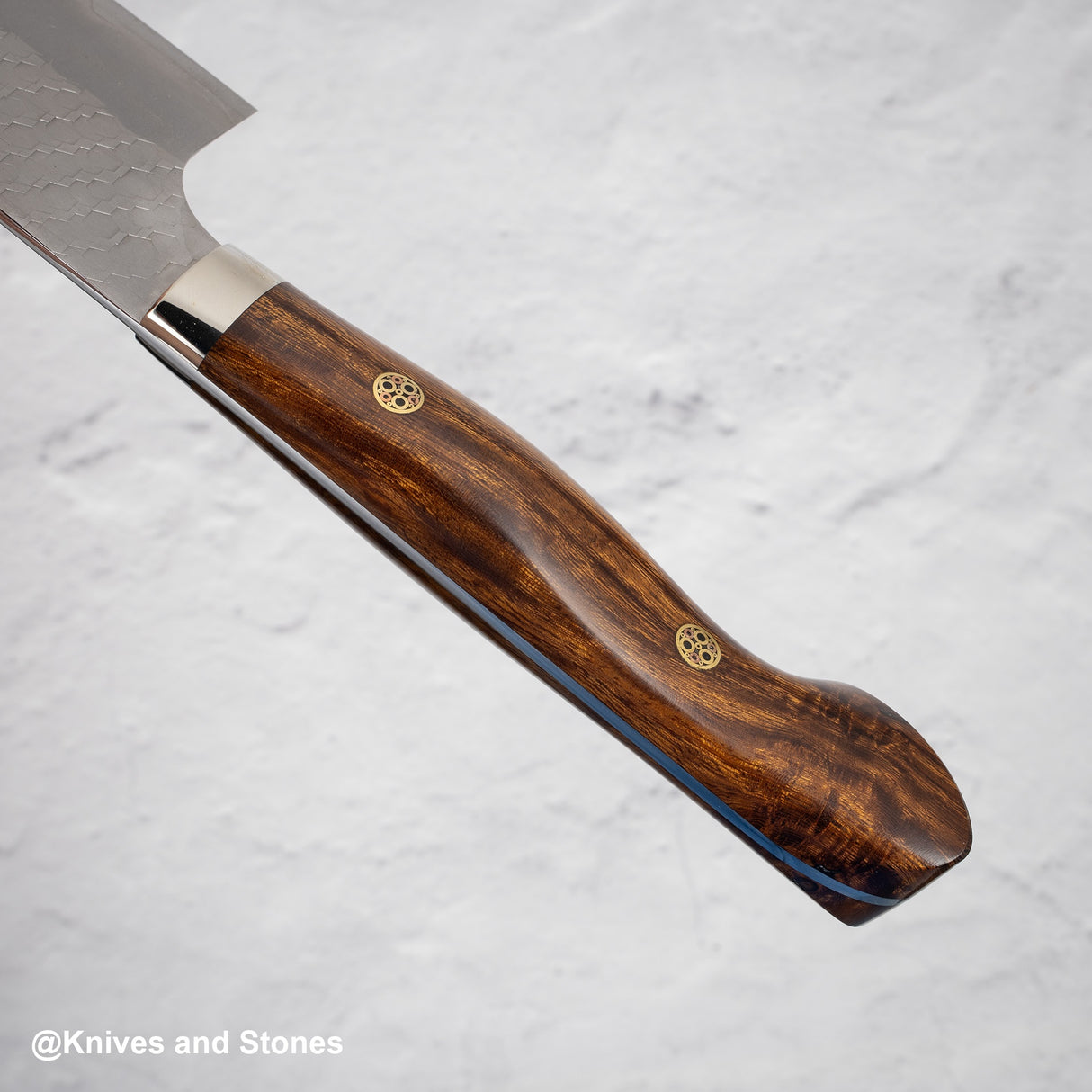Nigara SG2 Tsuchime Matt Migaki K-tip Gyuto 210mm Western Ironwood