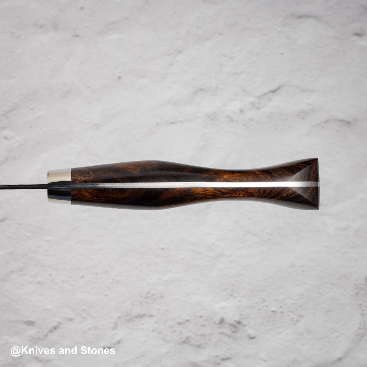 Nigara SG2 Tsuchime Matt Migaki K-tip Nakiri 180mm Western Ironwood