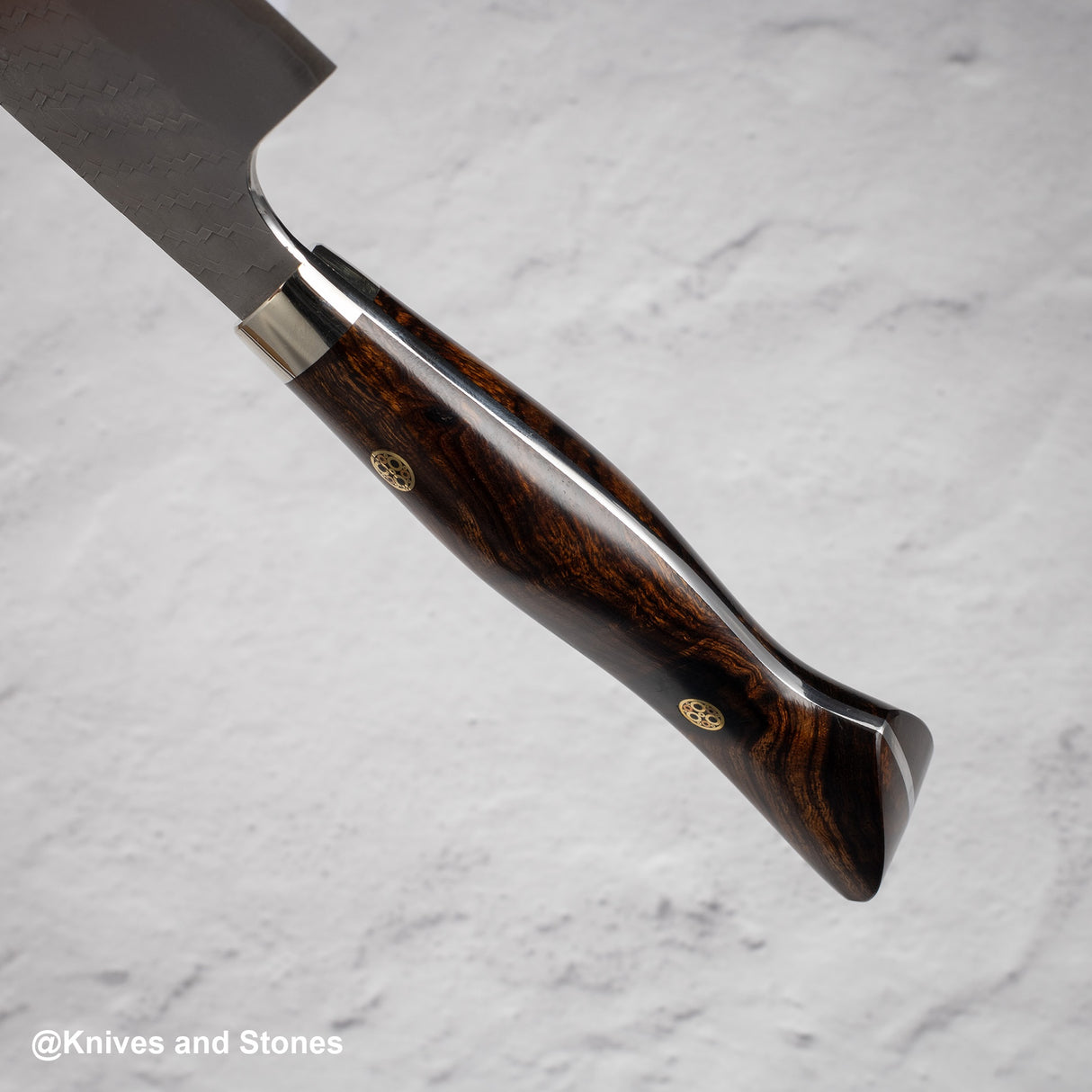 Nigara SG2 Tsuchime Matt Migaki K-tip Nakiri 180mm Western Ironwood