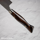 Nigara SG2 Tsuchime Matt Migaki K-tip Nakiri 180mm Western Ironwood