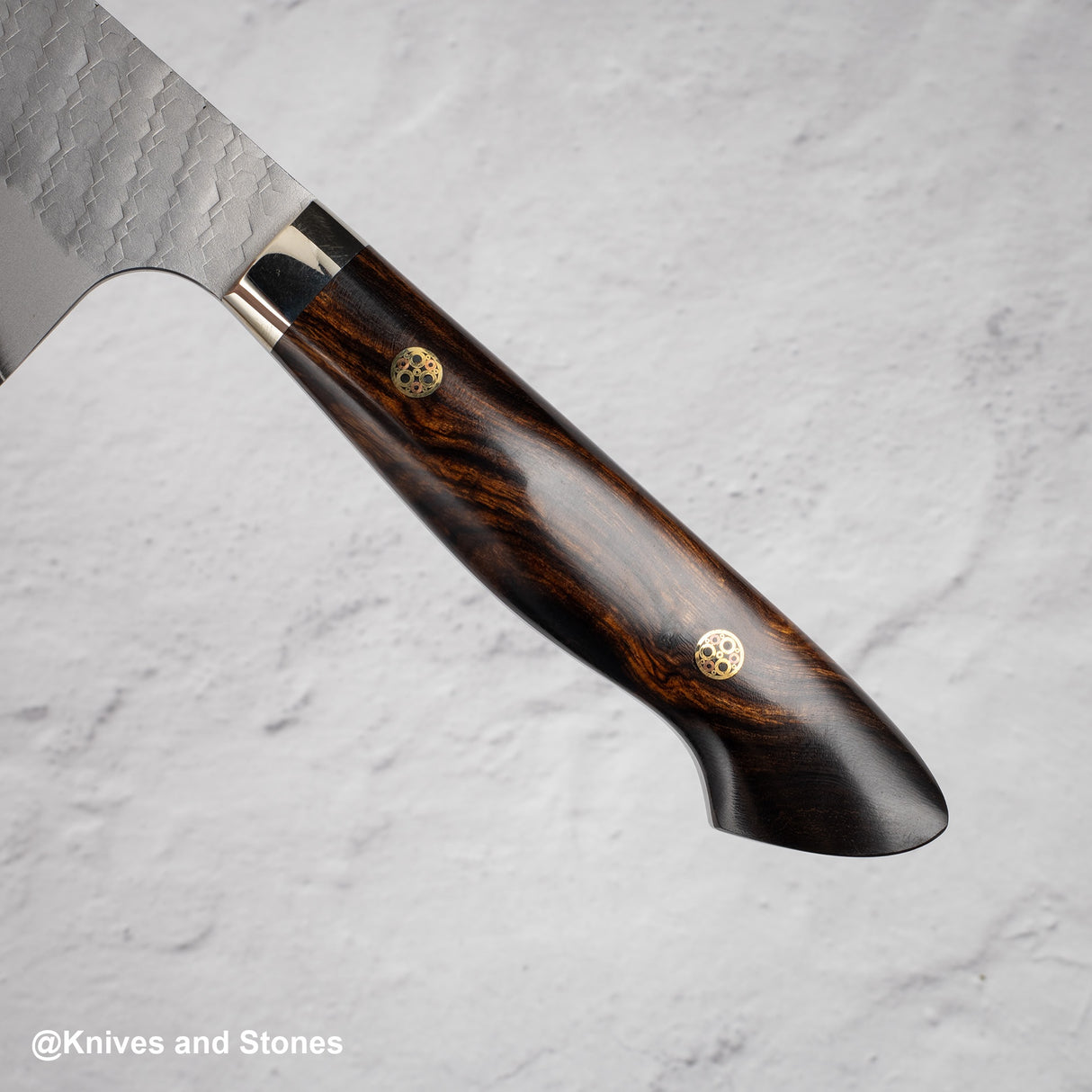 Nigara SG2 Tsuchime Matt Migaki K-tip Nakiri 180mm Western Ironwood