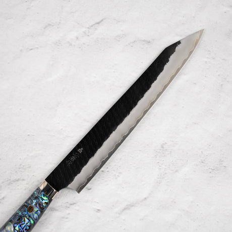 Nigara SG2 Tsuchime Kurouchi K-tip Sujihiki 255mm Mother-of-pearl handle