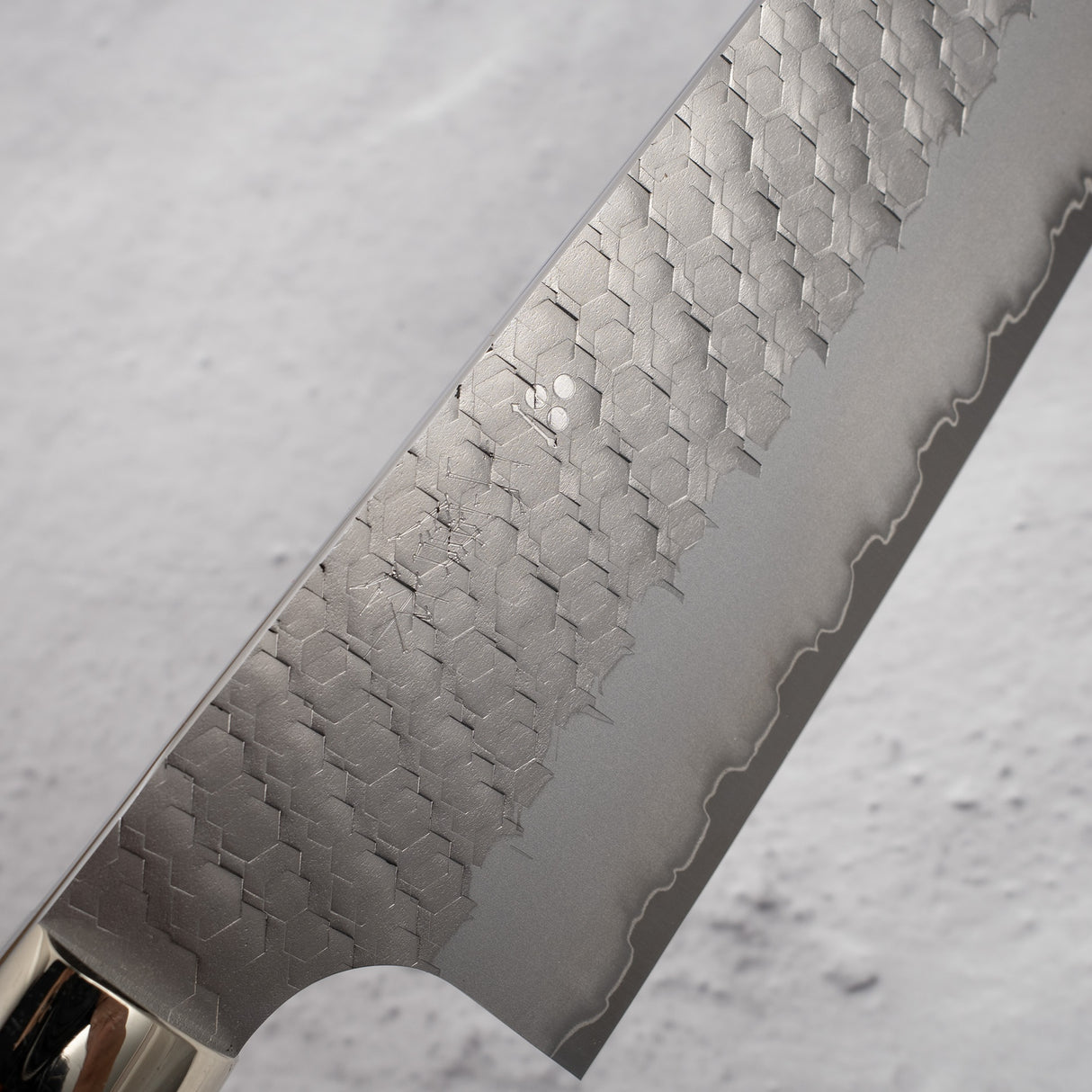 Nigara SG2 Tsuchime Matt Migaki Santoku 180mm Western Ironwood