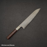 Nigara Special Blue 2 Gyuto 240mm Wrongt Iron Cladding Snakewood Handle