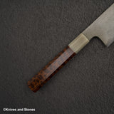 Nigara Special Blue 2 Gyuto 240mm Wrongt Iron Cladding Snakewood Handle