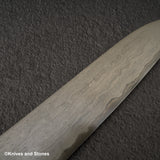 Nigara Special Blue 2 Gyuto 240mm Wrongt Iron Cladding Snakewood Handle