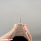 Nigara Special Blue 2 Gyuto 240mm Wrongt Iron Cladding Snakewood Handle