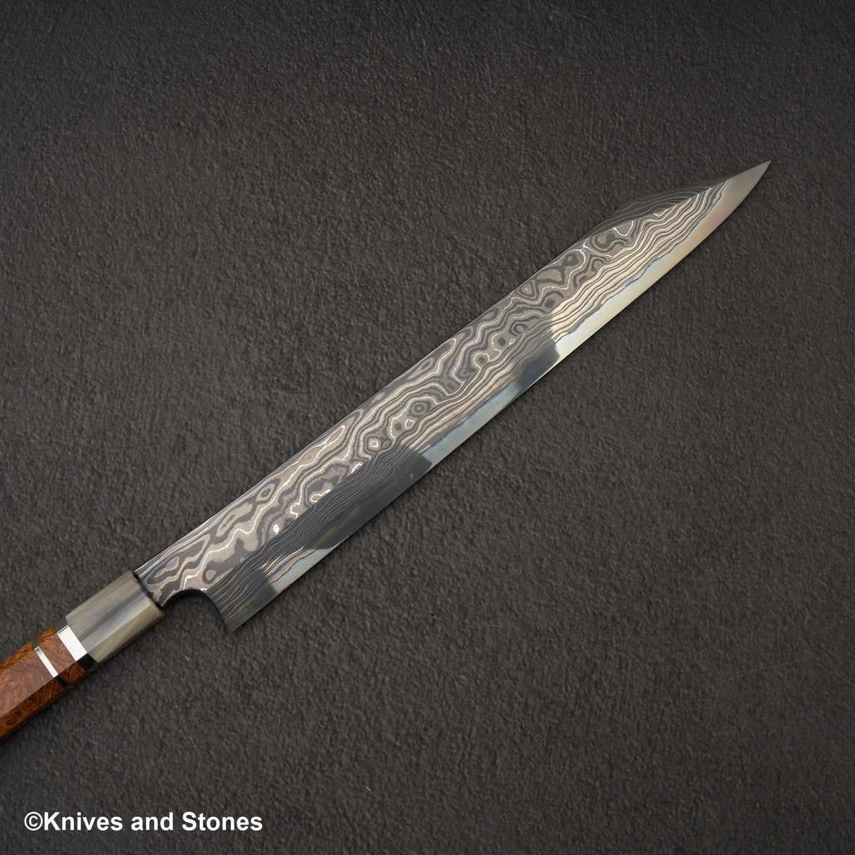 Nigara Special Corless Damascus Kiritsuke Yanagiba Blue 2 Core 300mm