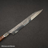 Nigara Special Corless Damascus Kiritsuke Yanagiba Blue 2 Core 300mm