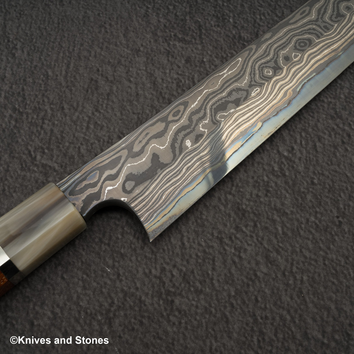 Nigara Special Corless Damascus Kiritsuke Yanagiba Blue 2 Core 300mm