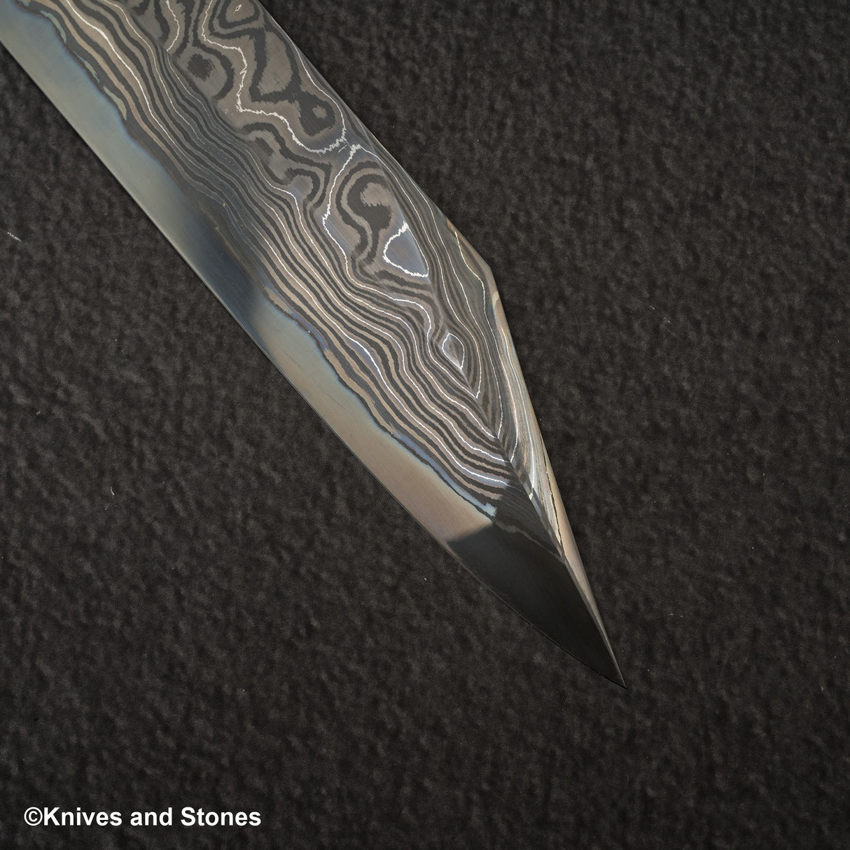 Nigara Special Corless Damascus Kiritsuke Yanagiba Blue 2 Core 300mm