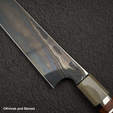 Nigara Special Corless Damascus Kiritsuke Yanagiba Blue 2 Core 300mm