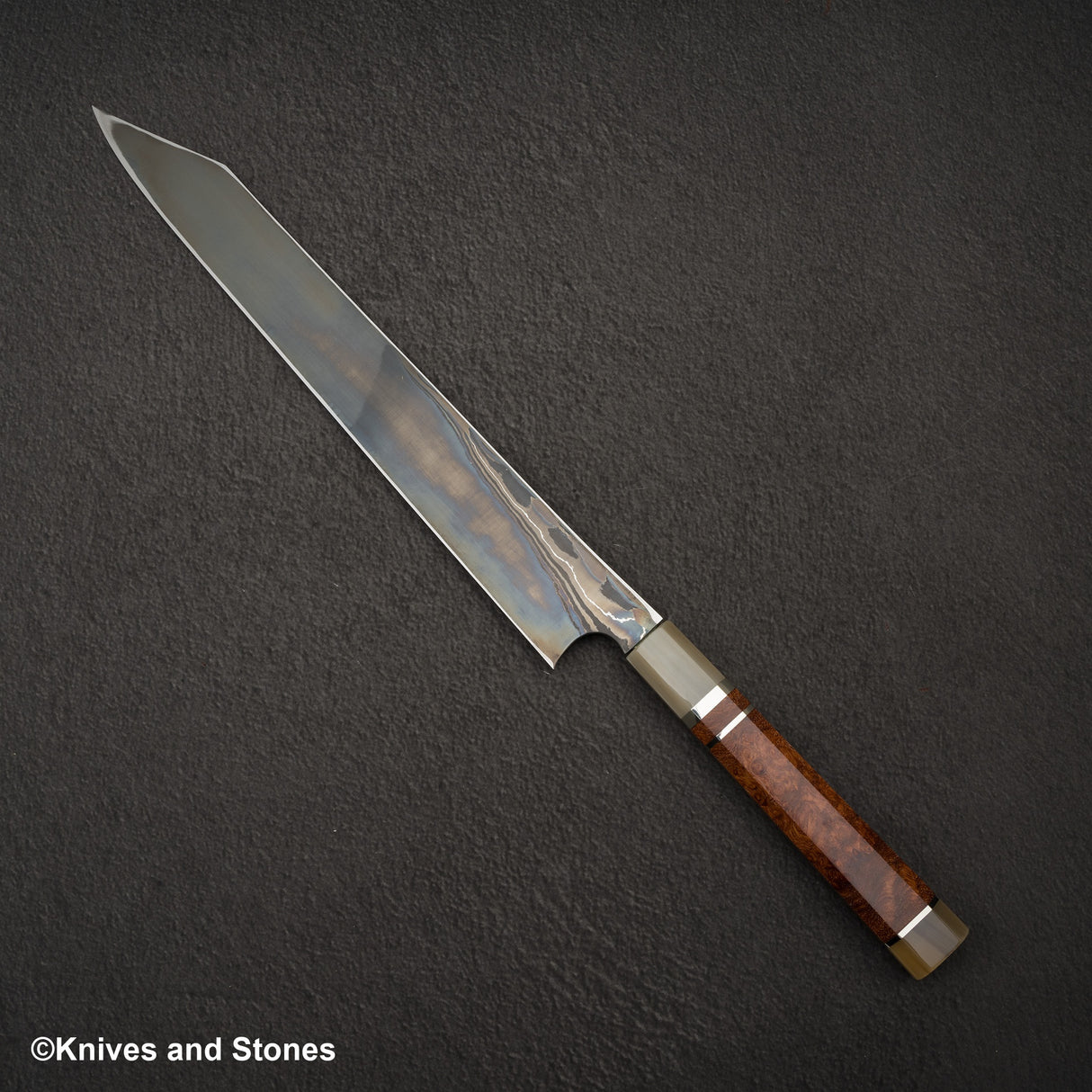 Nigara Special Corless Damascus Kiritsuke Yanagiba Blue 2 Core 300mm