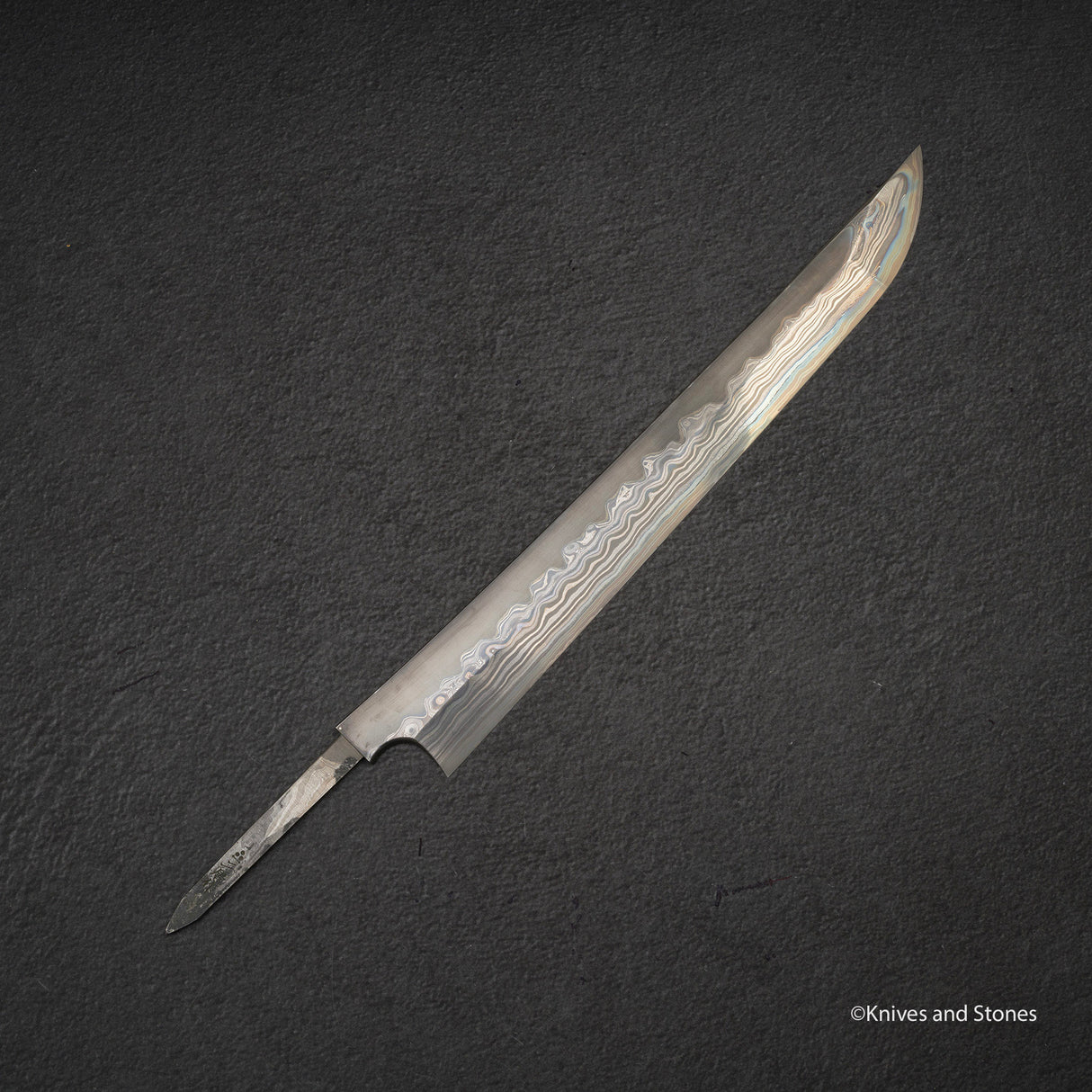 Nigara "Onikoroshi" Troll Killer Blue 2 Damascus Sakimaru Takobiki Yanagiba 300mm Blade