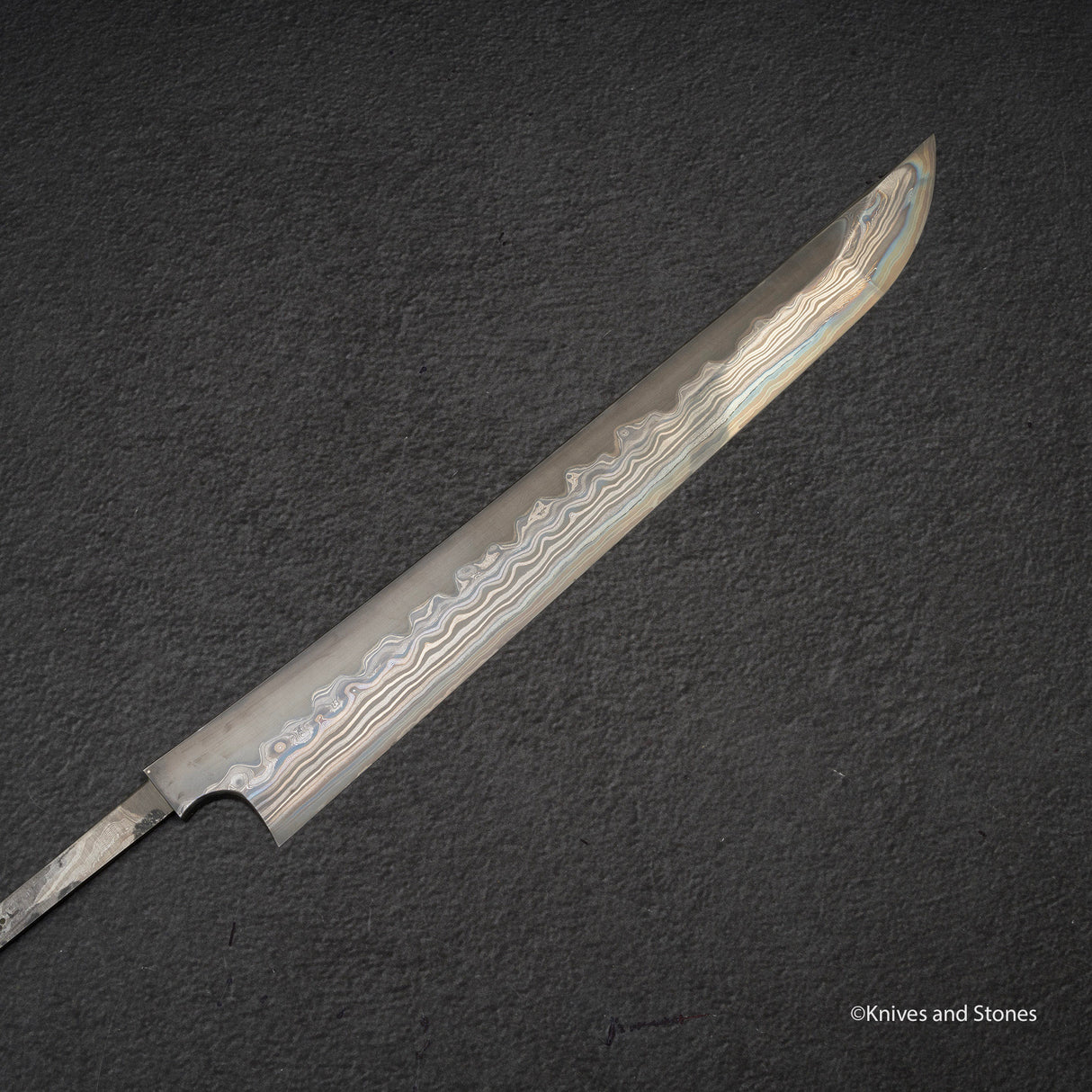 Nigara "Onikoroshi" Troll Killer Blue 2 Damascus Sakimaru Takobiki Yanagiba 300mm Blade