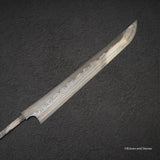 Nigara "Onikoroshi" Troll Killer Blue 2 Damascus Sakimaru Takobiki Yanagiba 300mm Blade