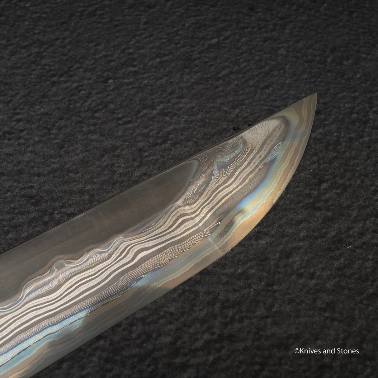 Nigara "Onikoroshi" Troll Killer Blue 2 Damascus Sakimaru Takobiki Yanagiba 300mm Blade