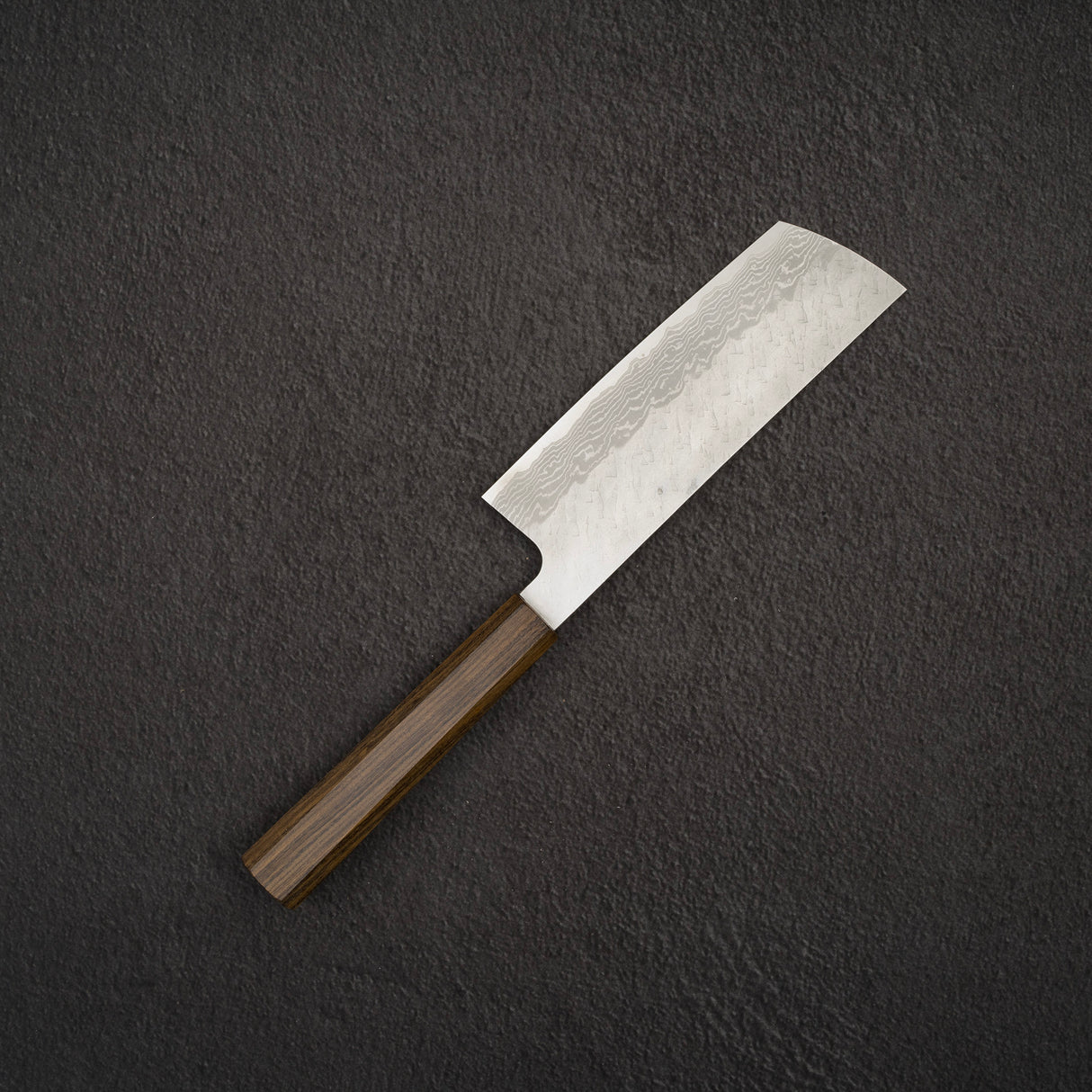 Nigara VG10 Damascus Tsuchime Nakiri 165mm