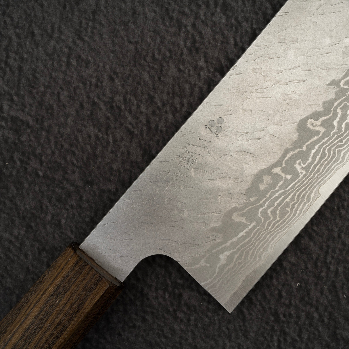 Nigara VG10 Damascus Tsuchime Nakiri 165mm