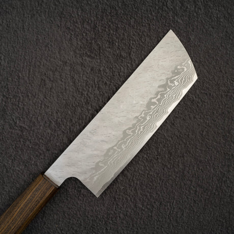 Nigara VG10 Damascus Tsuchime Nakiri 165mm