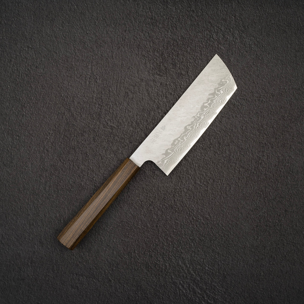 Nigara VG10 Damascus Tsuchime Nakiri 165mm